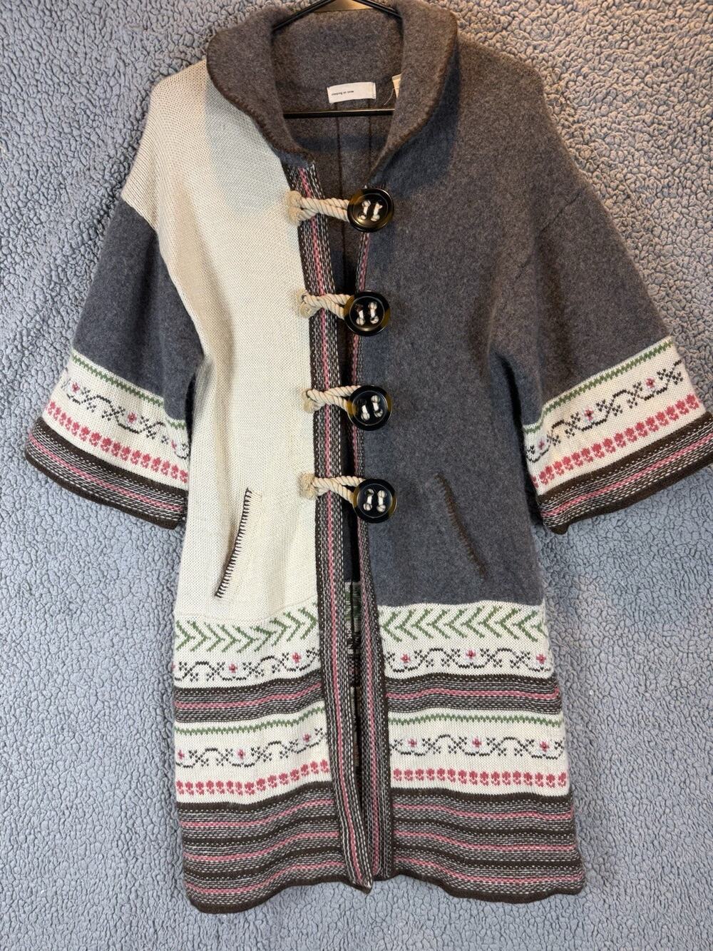 Anthropologie Sleeping On Snow Alpaca Wool Cashmere Long Cardigan Sweater Small
